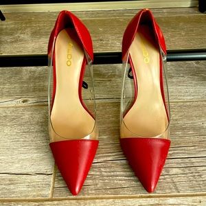 Red Aldo Heels